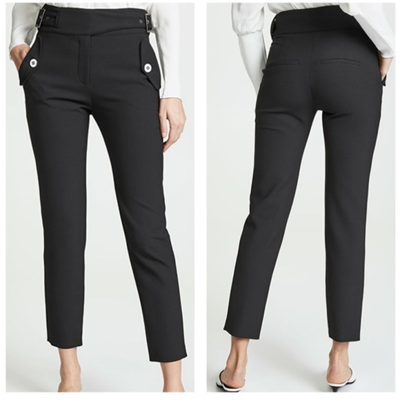 VERONICA BEARD Jaina Pants Black Crop Trousers size 2 small - Picture 5 of 10